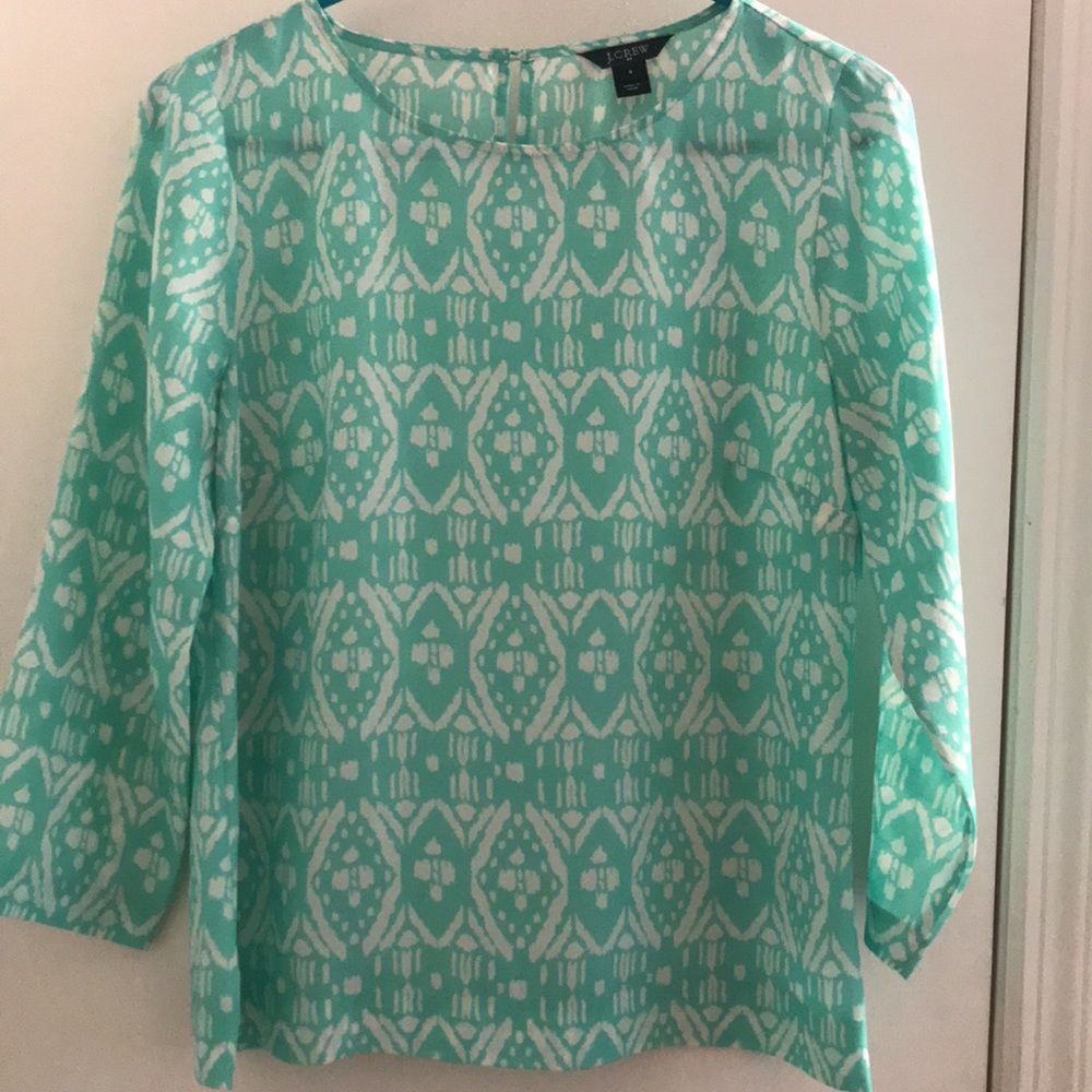 J.Crew Aztec Pattern Blouse